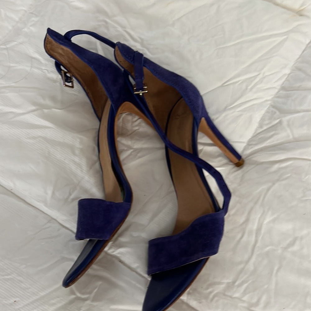 Womens joie size 38 tall strappy sandals blue